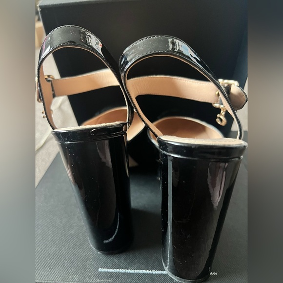 BLACK COACH ISABELLA PATENT HEEL - SIZE 7.5 - Picture 7 of 7